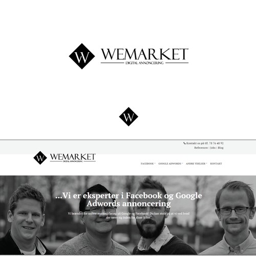 Create an elegant business logo for a scandinavian advertising agency
