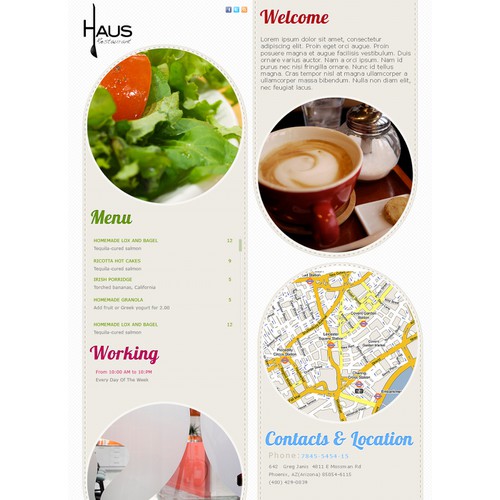 Help Haus Cafe with a new website design