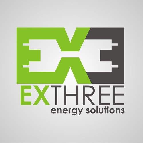 Create a cool, modern logo for exthree (ex3)