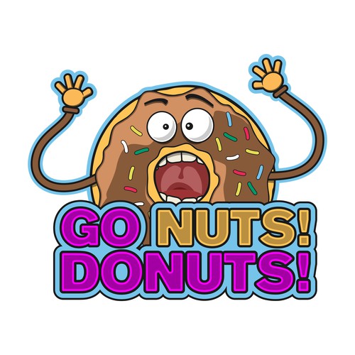Go Nuts Donuts Logo Design