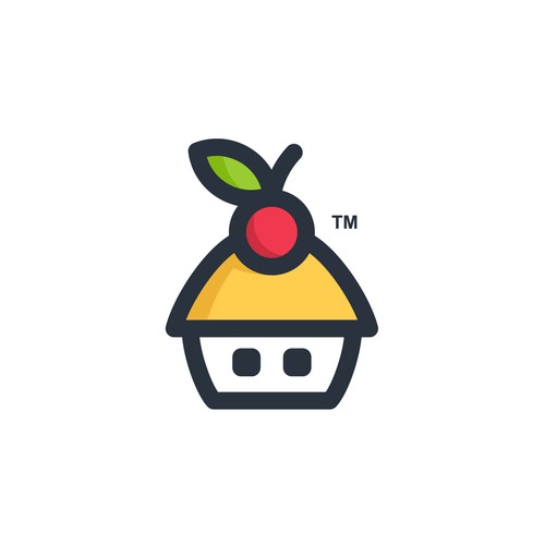 Simple Playful Fun Logo Concept for Cherry House