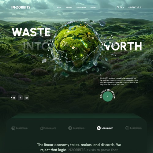Circular Economy Startup Website Redesign