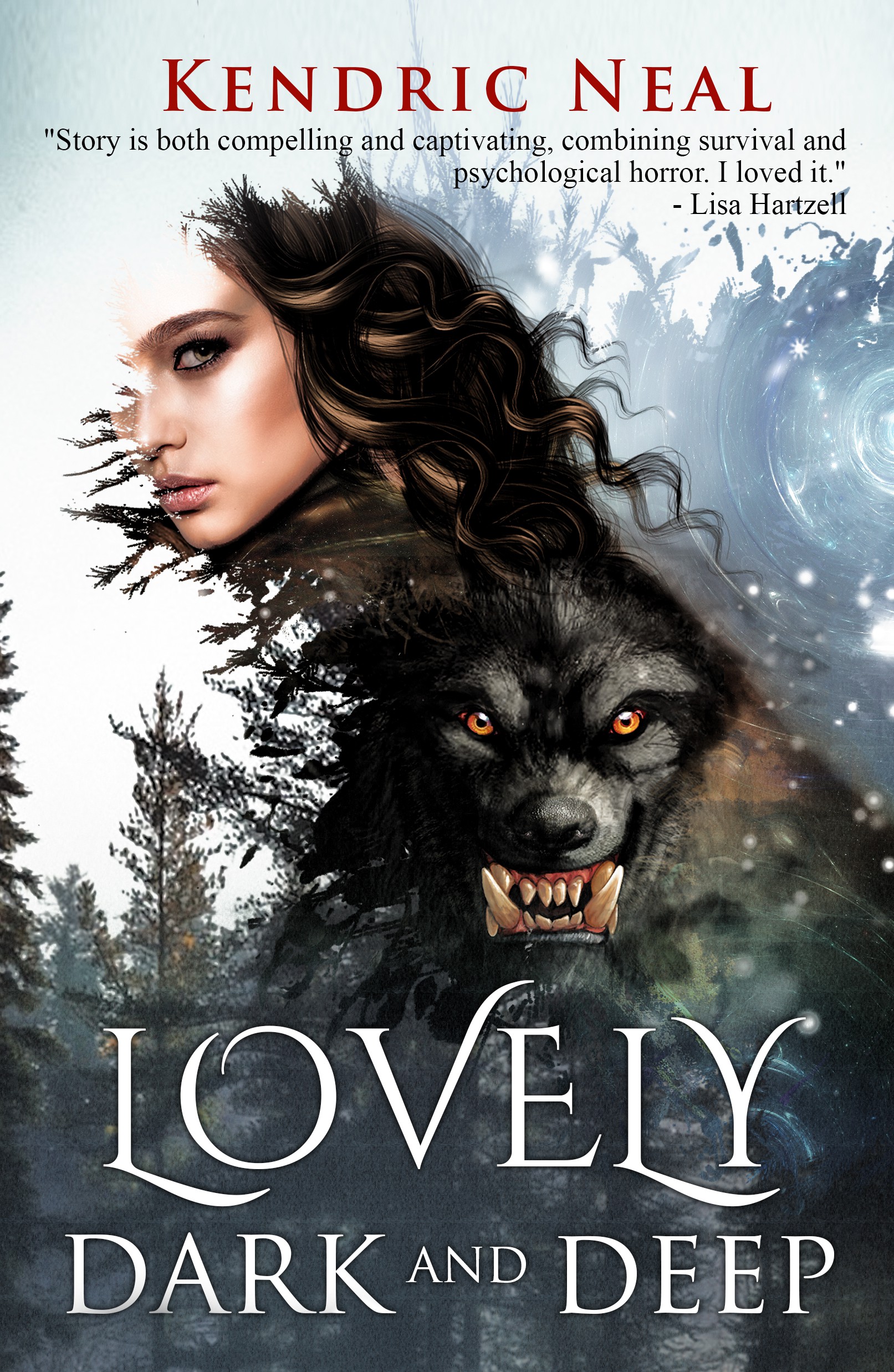 Psychological Horror book with demon and fantasy imagery