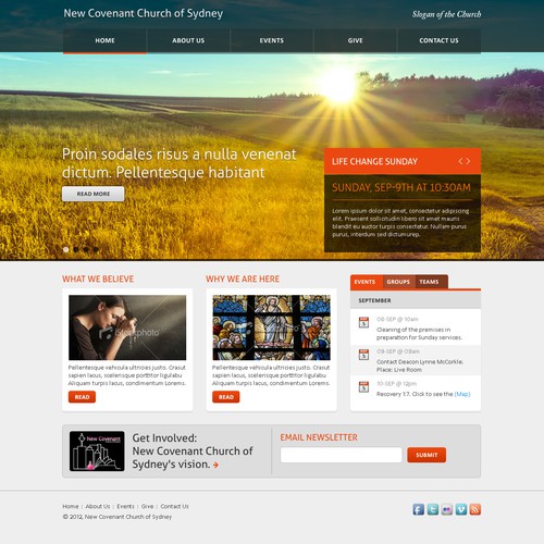 New Covenant Church of Sydney needs a new website design