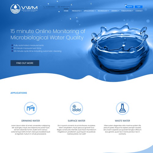 Website for Water Treatment company