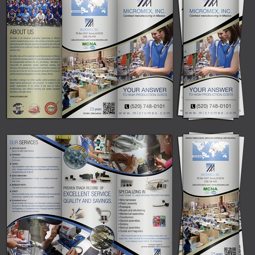 Manufacturing company needs a new brochure
