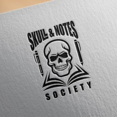 Academic notebook logo concept for education