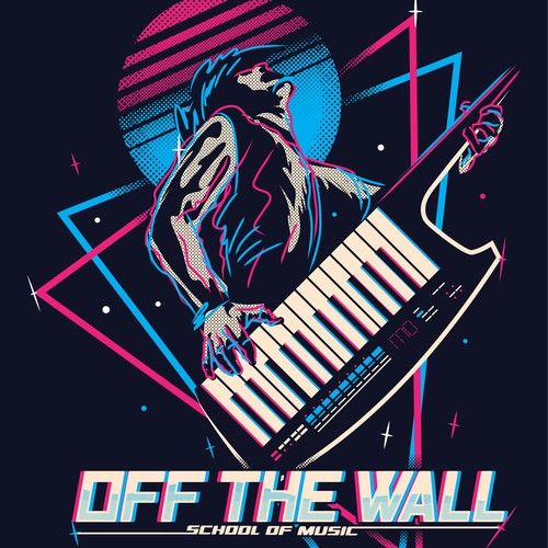 80's/Space/Synthesizer themes T-shirt