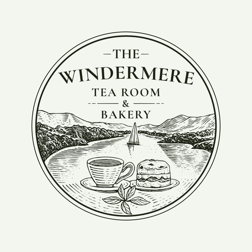 Tea Room & Bakery Logo design