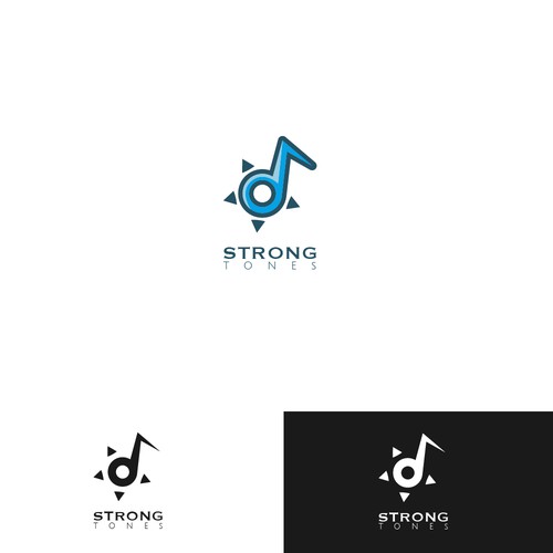 Bold logo for music production