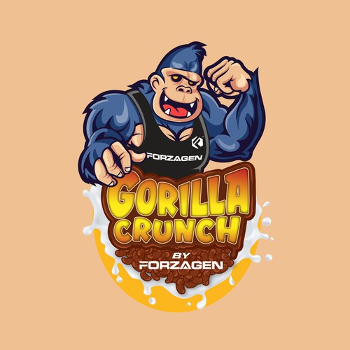 Gorilla Crunch Cereal - by Forzagen