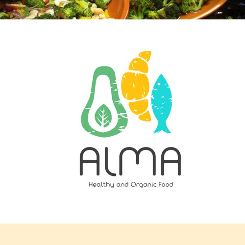 Alma Helthy and Organic Food Logo