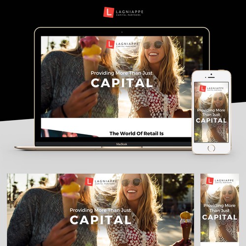 Unique web page design for retail company