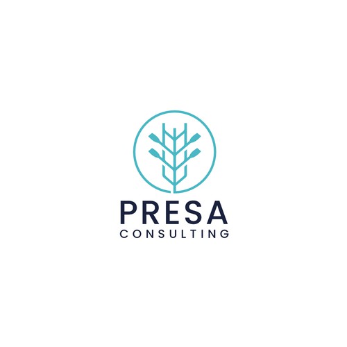 presa consulting logo design