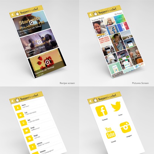 Suppertime Chef App Design