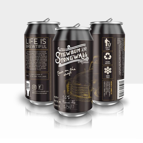 Stewbum and Stonewall Brewing Co. Beer