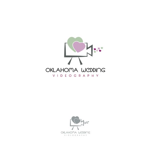 romantic logo for wedding videographer