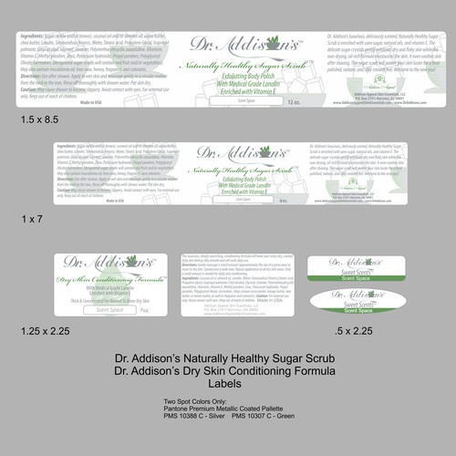 Create the next product label for Addison Appeal Skin Essentials, LLC