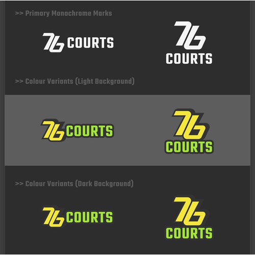 Modular Brand Identity System for Court Sports Platforms