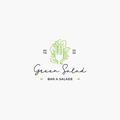 Green Salad Logo Design