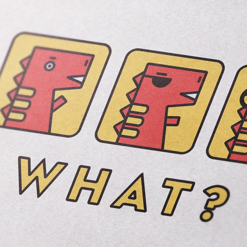 Character Design: Hip Dinosaur Mascot for a mobile App