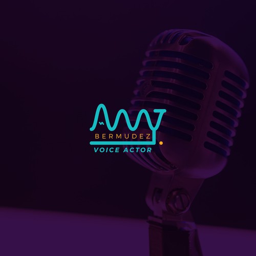 Logo concept for a voice actor
