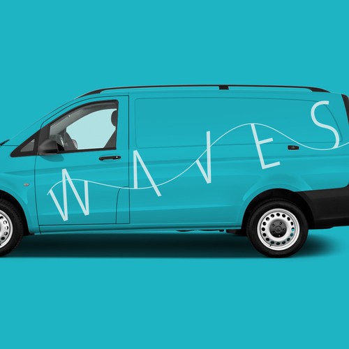 Logo dsign for Waves beach in Kuwait