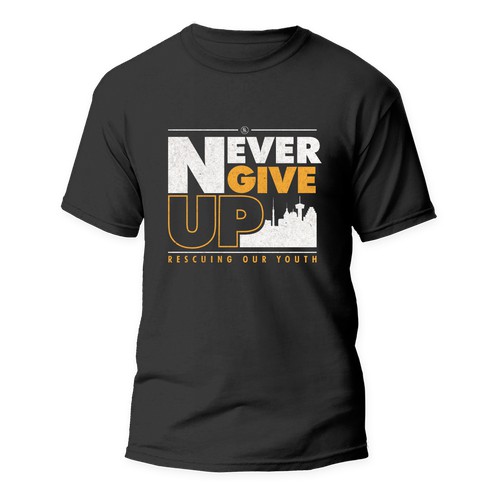 Never Give Up T shirt 