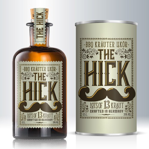 Bring him to life - The Hick – Handcrafted German „BBQ Kräuter-Likör