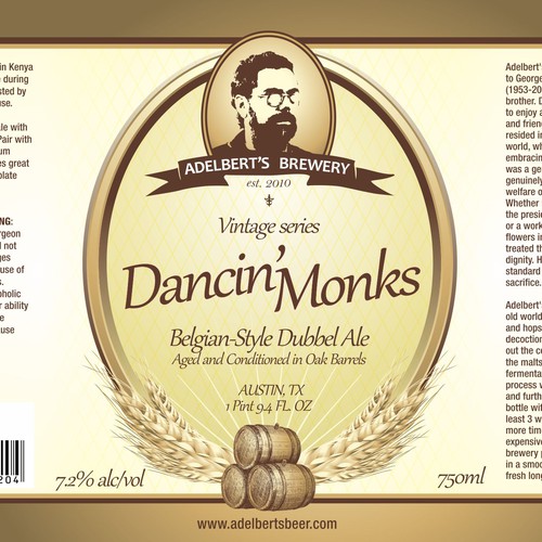 New label needed for vintage series of beer bottles