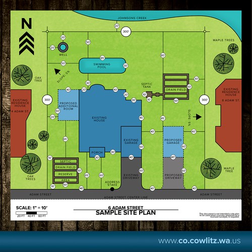 Site Plan Sample for Cowlitz County