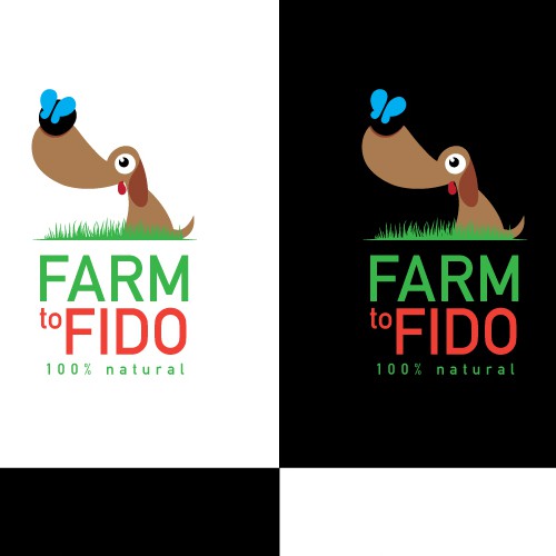 Logo concept for natural pet food