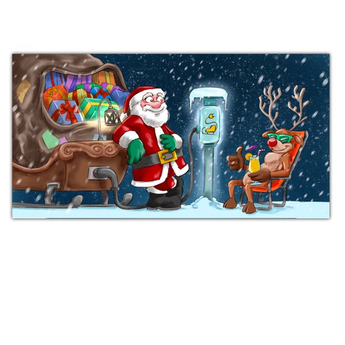 Weihnachtskarte für Kunden / Holiday greeting card for clients