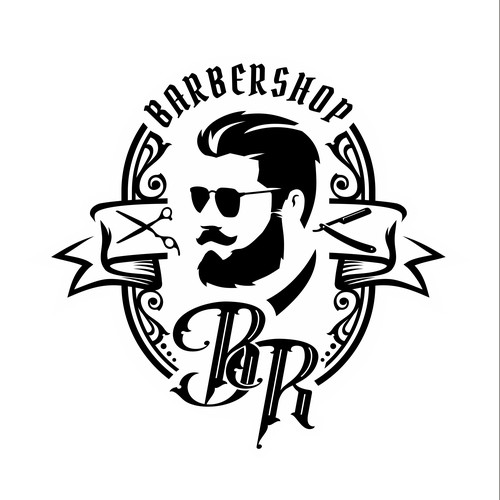 Bartbershop logo and Initial RB