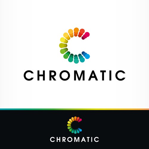 Produce an ultra modern logo that screams creativity and color for Chromatic.