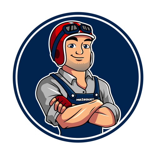 Mascot Design for an an Online Motorcycle Parts Sales Company