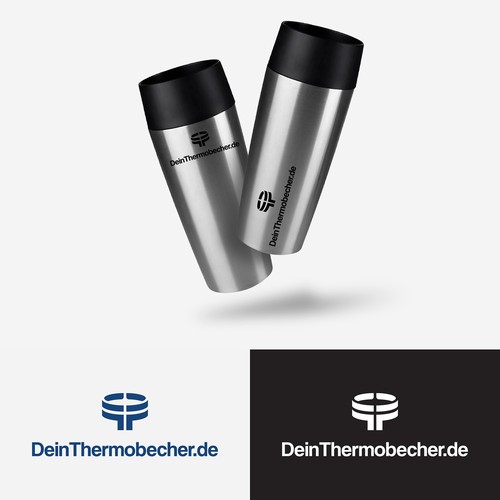 Premium logo for a personalized thermal-mug service