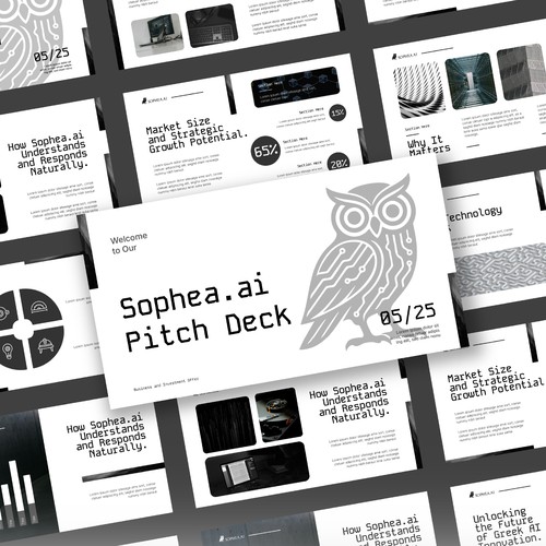 Minimalist White Sophea.ai Presentation Design