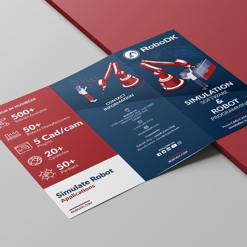 RoboDK Trifold brochure