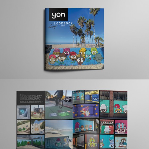 Layout of a Photo Lookbook for a Street Artist