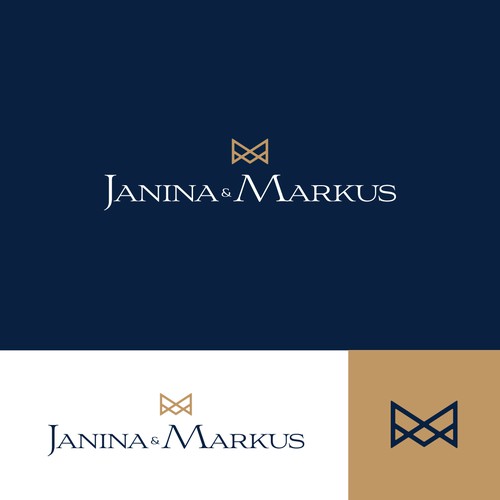 Luxurious Logo Design for Janina and Markus