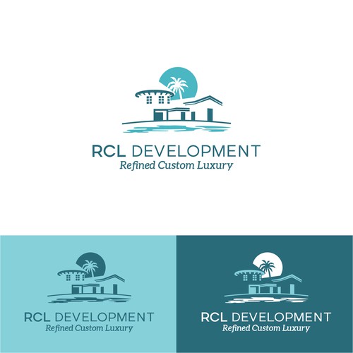Logo for luxury home builder in tropics