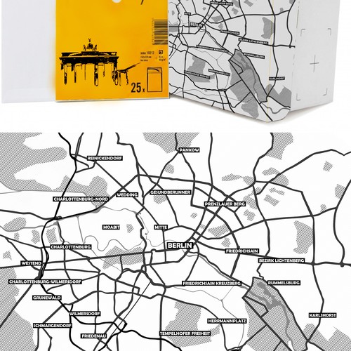 Design a city map of Berlin
