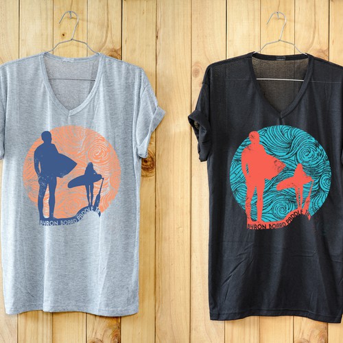 T-Shirt for Surf Paddle Race in Byron Bay Australia