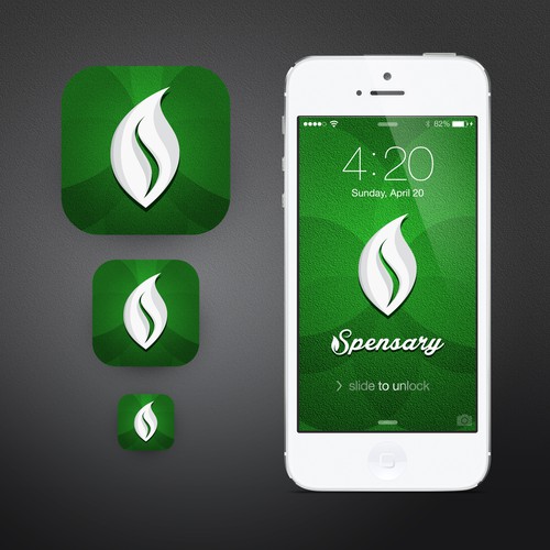 New iOS App Icon for a mobile Marijuana Dispensary