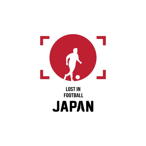 LOST IN FOOTBALL JAPAN LOGO DESIGN