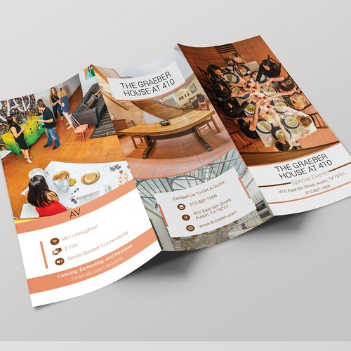 brochure for a new exclusive venue space