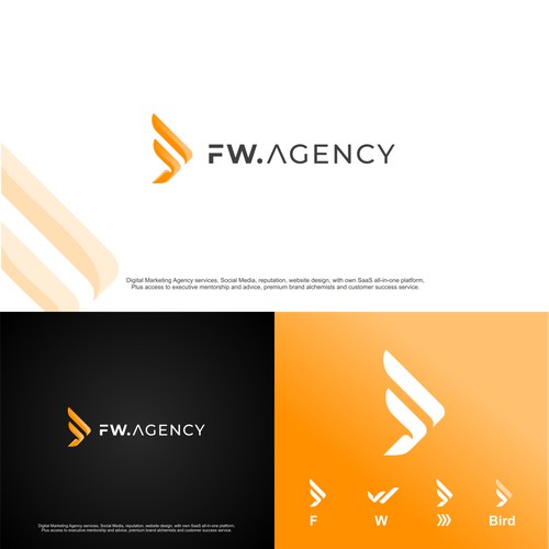 FW. AGENCY logo design