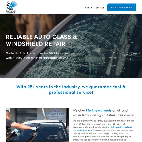 Website Update: Nashville Auto Glass