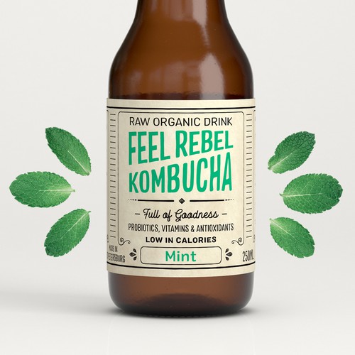 Kombucha Label Design